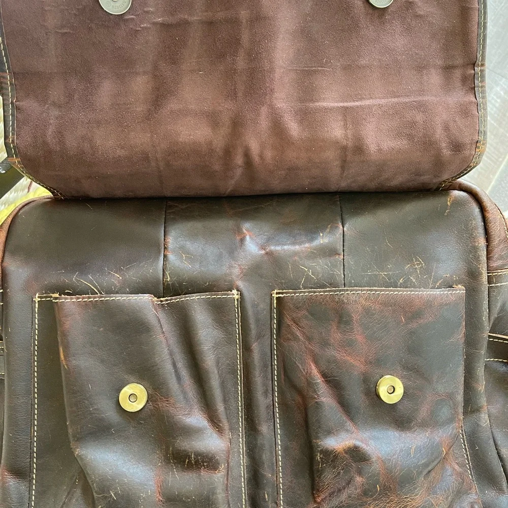 Brown Leather Men's Bag